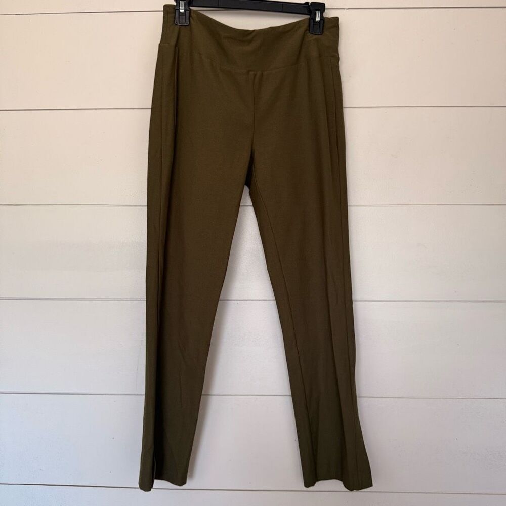 Eileen Fisher Women’s Small Olive Green Straight Leg Pull on Pants